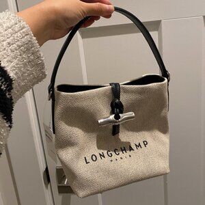 Longchamp canvas bucket bag Brand NEW